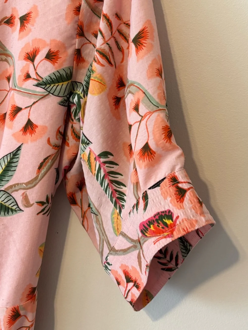 LOFT Pink Floral Graduation Dress Women Midi Dress Size 0 - Picture 5 of 9